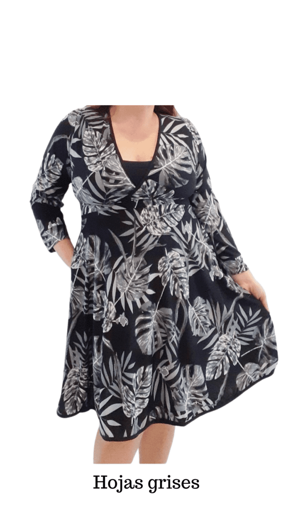 Vestido Melu Manga 3/4 (Seda fría)