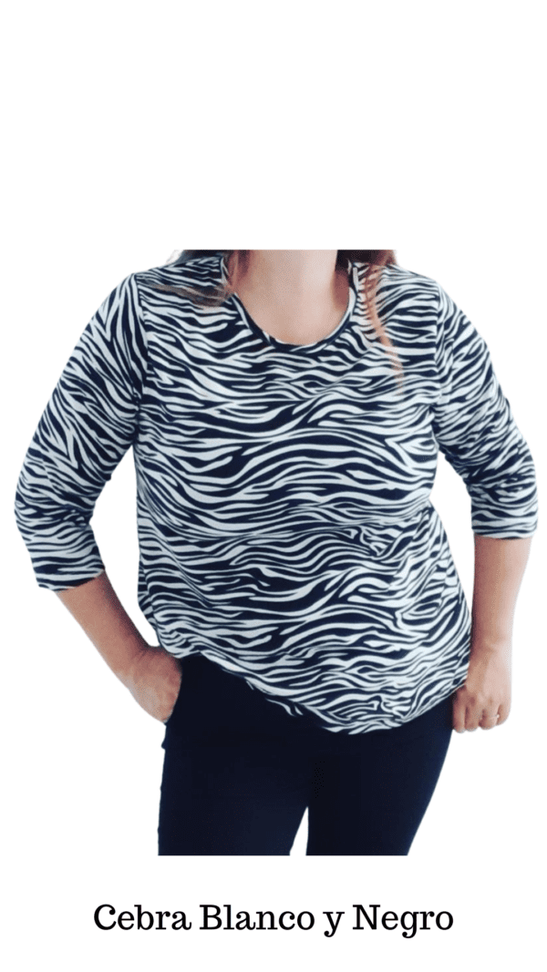 Remera Cleo mga. 3/4 (Modal) - Image 5