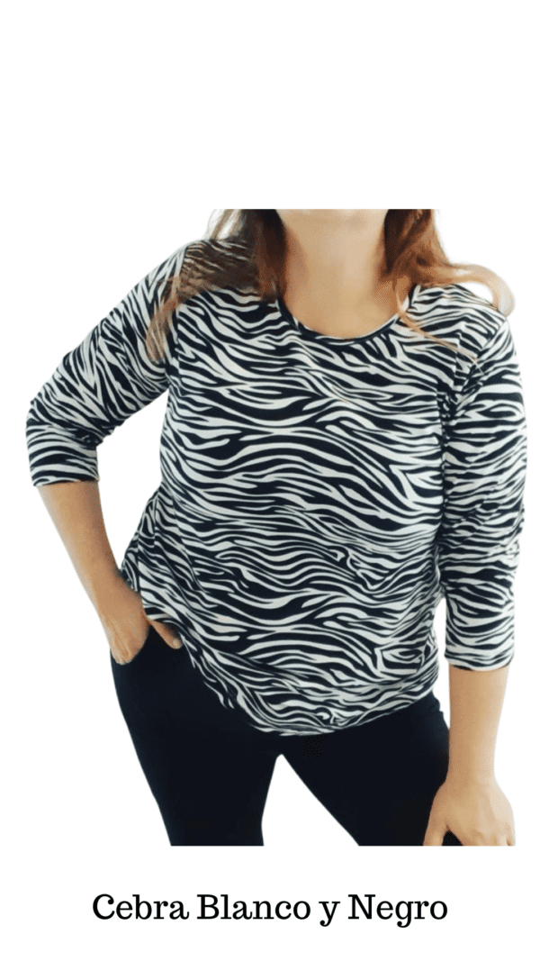Remera Cleo mga. 3/4 (Modal) - Image 6