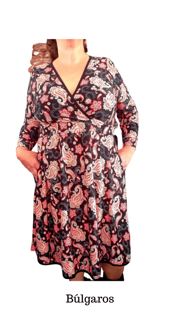 Vestido Melu Manga 3/4 (Seda fría) - Image 2