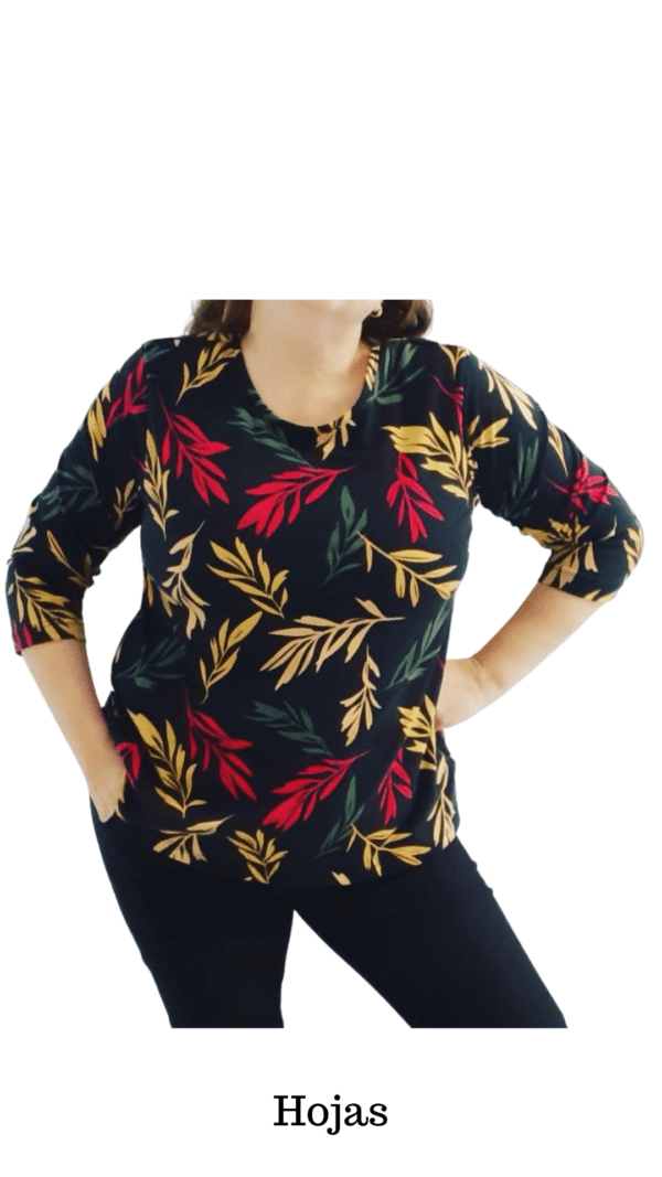 Remera Cleo mga. 3/4 (Modal) - Image 2