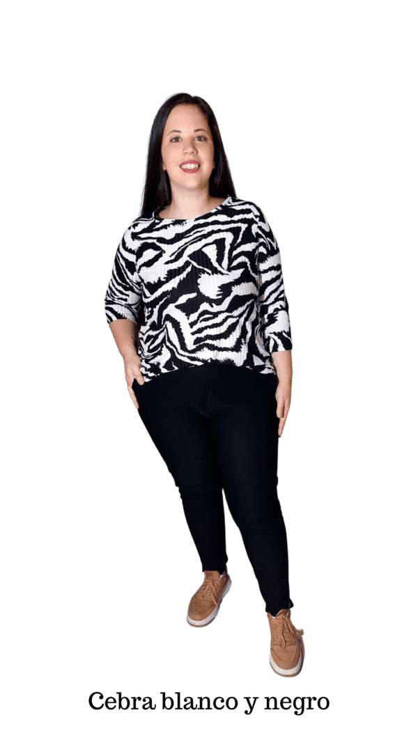 Remera Cleo mga. 3/4 (Morley viscosa) - Image 9