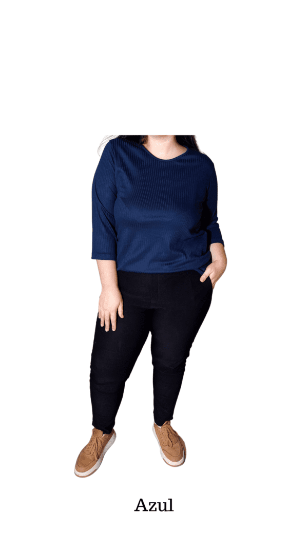 Remera Cleo mga. 3/4 (Morley viscosa) - Image 3