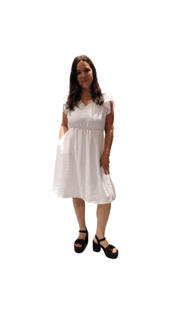 Vestido Vero Manga Volados (Creppe) - Image 8