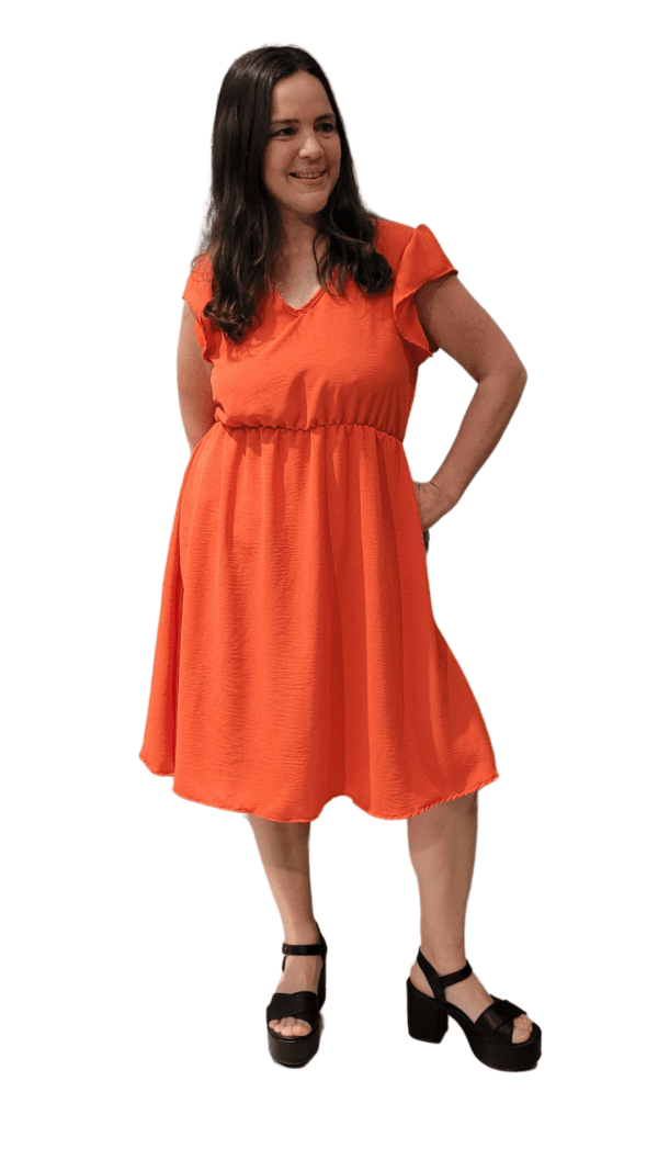 Vestido Vero Manga Volados (Creppe) - Image 6