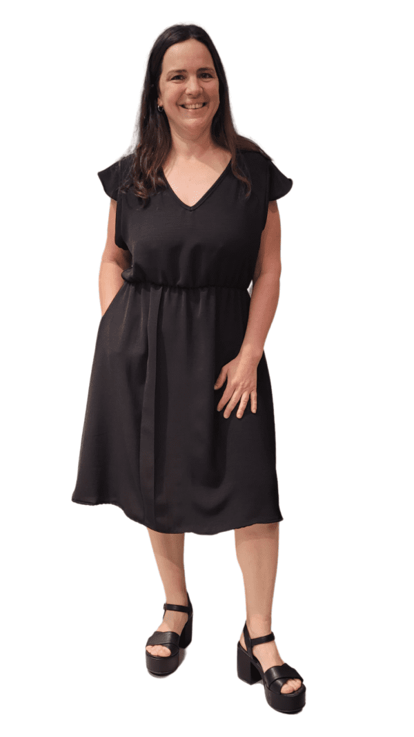 Vestido Vero Manga Volados (Creppe) - Image 16