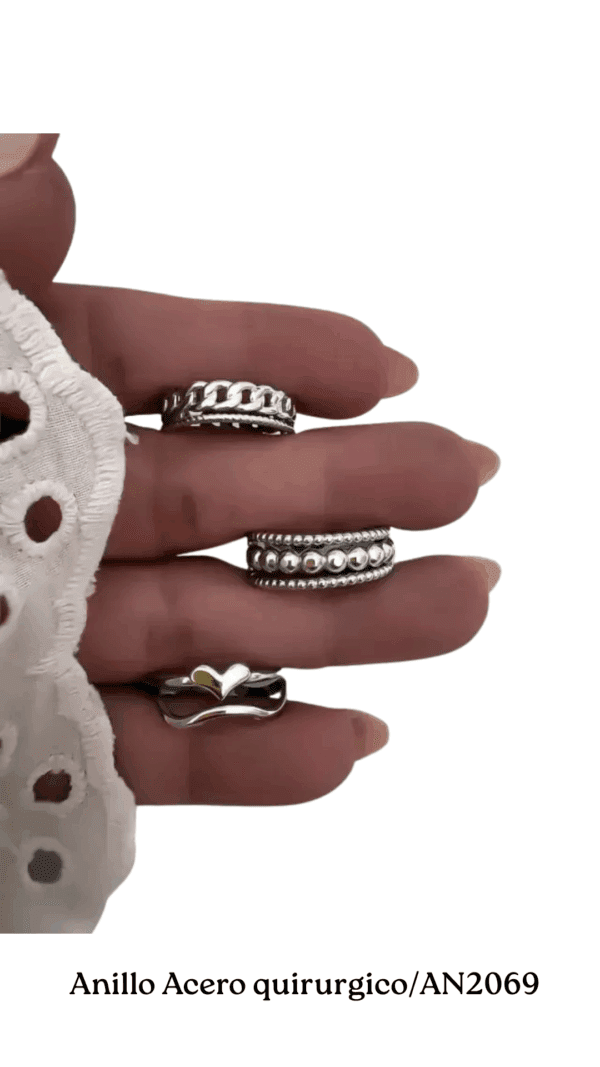 Anillo regulable de acero quirúrgico