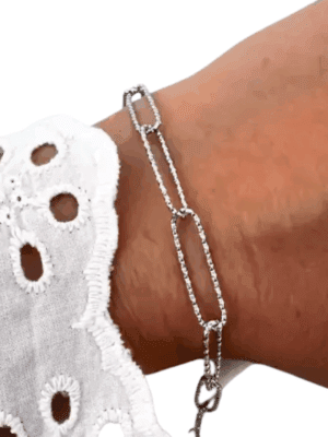 Pulsera clips acero quirúrgico